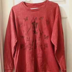 Long sleeve skeleton shirt